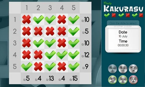 Daily Kakurasu game