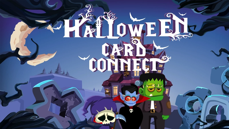 Halloween Card Connect game